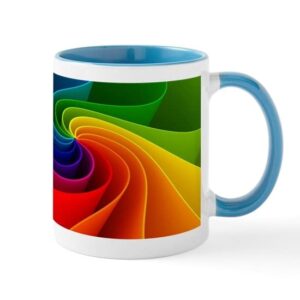 cafepress rainbow mug ceramic coffee mug, tea cup 11 oz