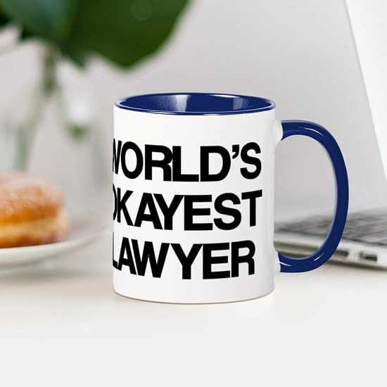 CafePress World's Okayest Lawyer Mug Ceramic Coffee Mug, Tea Cup 11 oz