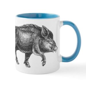 cafepress wild boar mug ceramic coffee mug, tea cup 11 oz