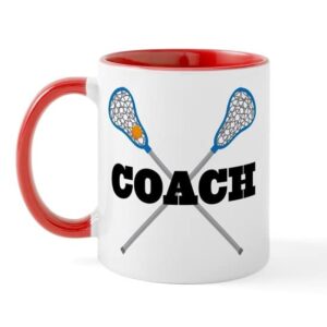 cafepress lacrosse coach mug ceramic coffee mug, tea cup 11 oz
