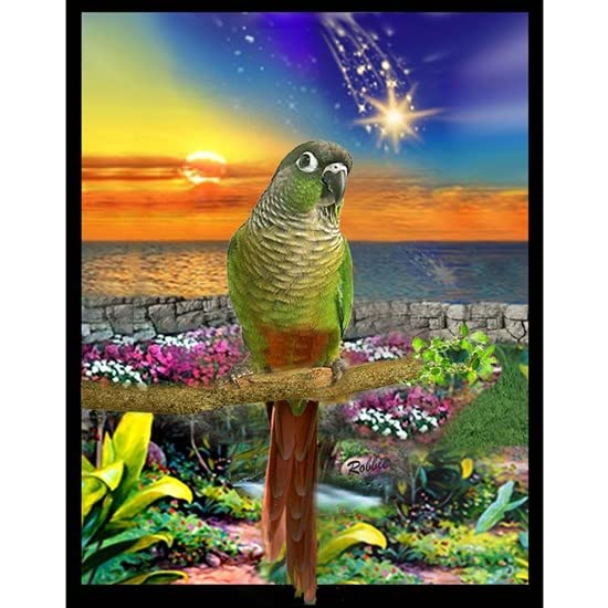 CafePress Green Cheeked Conure Star Gazer Mugs Ceramic Coffee Mug, Tea Cup 11 oz