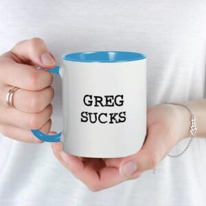 CafePress Greg Sucks Mug Ceramic Coffee Mug, Tea Cup 11 oz