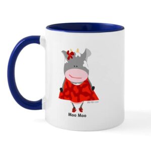cafepress moo moo cow mug ceramic coffee mug, tea cup 11 oz