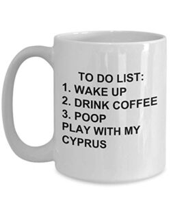 cyprus owner mug dog lovers to do list funny coffee mug tea cup gag mug for men women