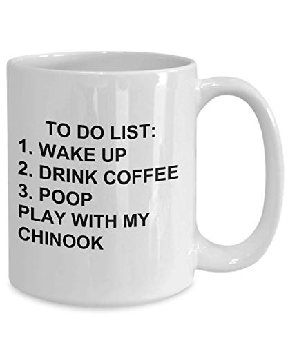 Chinook Owner Mug Dog Lovers To Do List Funny Coffee Mug Tea Cup Gag Mug for Men Women