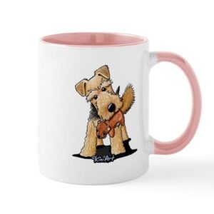 cafepress welsh terrier with squirrel mug ceramic coffee mug, tea cup 11 oz