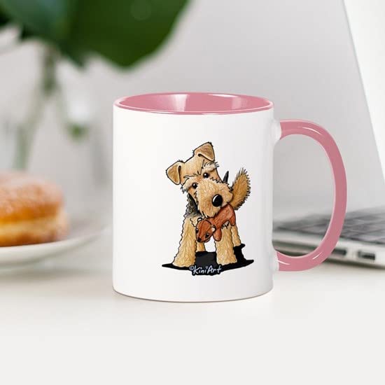 CafePress Welsh Terrier With Squirrel Mug Ceramic Coffee Mug, Tea Cup 11 oz