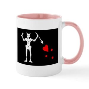 cafepress blackbeard flag mug ceramic coffee mug, tea cup 11 oz