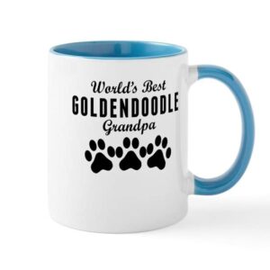 cafepress world’s best goldendoodle grandpa mugs ceramic coffee mug, tea cup 11 oz