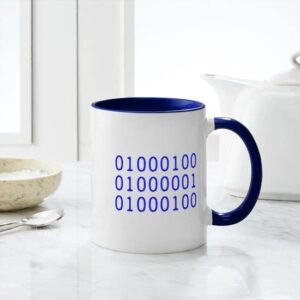 CafePress DAD In Binary Code Mug Ceramic Coffee Mug, Tea Cup 11 oz