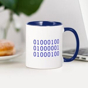 CafePress DAD In Binary Code Mug Ceramic Coffee Mug, Tea Cup 11 oz