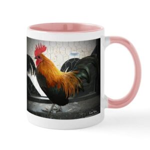cafepress bantam rooster mug ceramic coffee mug, tea cup 11 oz
