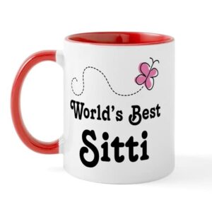 cafepress sitti (worlds best) mug ceramic coffee mug, tea cup 11 oz