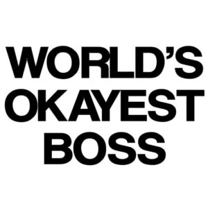 CafePress World's Okayest Boss Mug Ceramic Coffee Mug, Tea Cup 11 oz