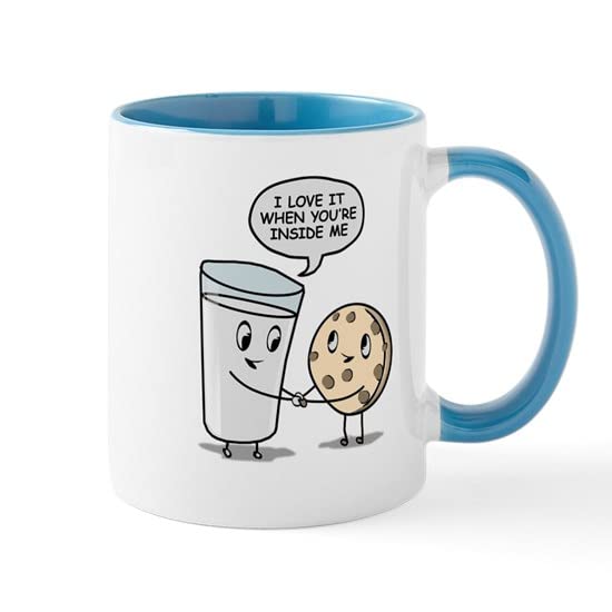 CafePress Milk And Cookies Mugs Ceramic Coffee Mug, Tea Cup 11 oz