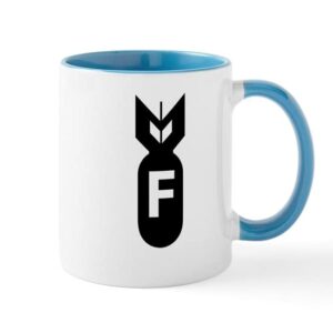 cafepress f bomb, f bomb mug ceramic coffee mug, tea cup 11 oz