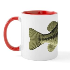 cafepress largemouth bass mug ceramic coffee mug, tea cup 11 oz