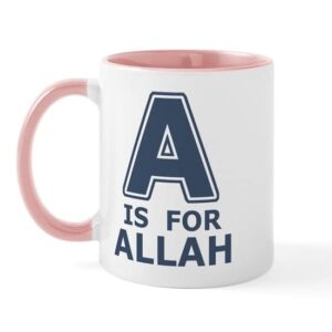 cafepress a is for allah mug ceramic coffee mug, tea cup 11 oz