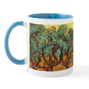 cafepress van gogh olive trees wraparound mug ceramic coffee mug, tea cup 11 oz
