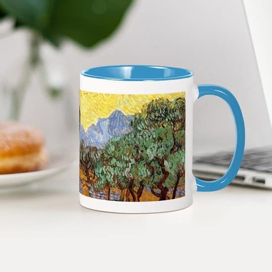 CafePress Van Gogh Olive Trees Wraparound Mug Ceramic Coffee Mug, Tea Cup 11 oz