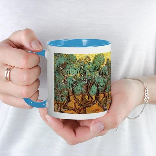 CafePress Van Gogh Olive Trees Wraparound Mug Ceramic Coffee Mug, Tea Cup 11 oz