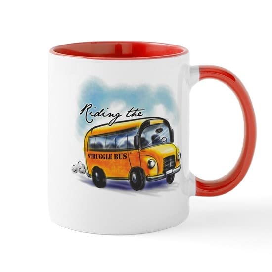 CafePress Riding The Struggle Bus Mug Ceramic Coffee Mug, Tea Cup 11 oz