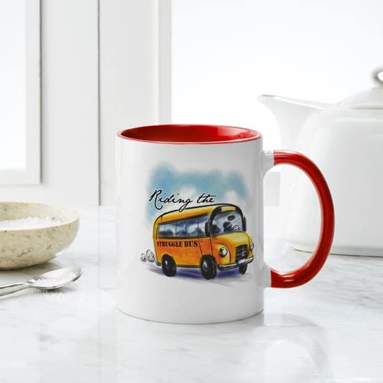 CafePress Riding The Struggle Bus Mug Ceramic Coffee Mug, Tea Cup 11 oz