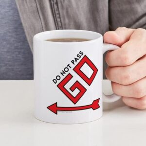 CafePress Monopoly Do Not Pass Go Ceramic Coffee Mug, Tea Cup 11 oz