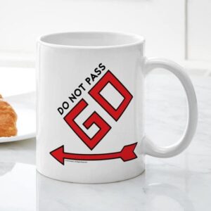 CafePress Monopoly Do Not Pass Go Ceramic Coffee Mug, Tea Cup 11 oz