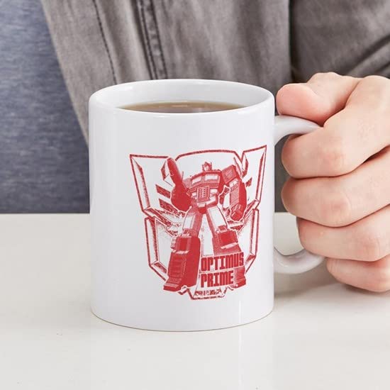 CafePress Optimus Prime Red Ceramic Coffee Mug, Tea Cup 11 oz