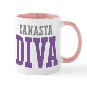cafepress canasta diva mug ceramic coffee mug, tea cup 11 oz