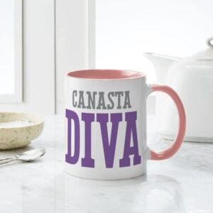 CafePress Canasta DIVA Mug Ceramic Coffee Mug, Tea Cup 11 oz