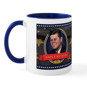 cafepress john f. kennedy historical mugs ceramic coffee mug, tea cup 11 oz