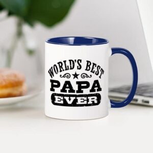 CafePress World's Best Papa Ever Mug Ceramic Coffee Mug, Tea Cup 11 oz