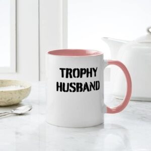 CafePress Trophy Husband Mugs | Wedding Humor Ceramic Coffee Mug, Tea Cup 11 oz