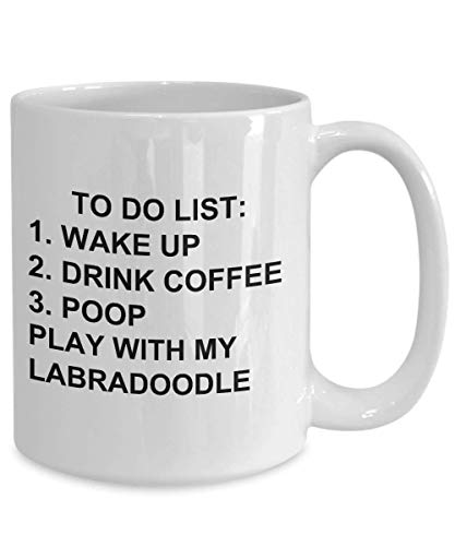 Labradoodle Owner Mug Dog Lovers To Do List Funny Coffee Mug Tea Cup Gag Mug for Men Women