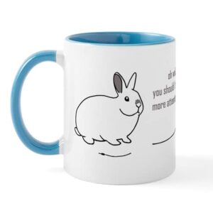 cafepress oh well. (bunnies chew cabl mug ceramic coffee mug, tea cup 11 oz