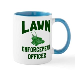 cafepress lawn enforcement officer mug ceramic coffee mug, tea cup 11 oz