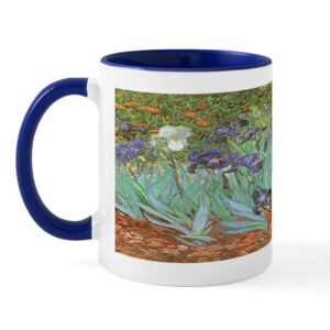 cafepress van gogh irises mug ceramic coffee mug, tea cup 11 oz