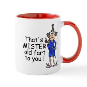cafepress mr. old fart mug ceramic coffee mug, tea cup 11 oz