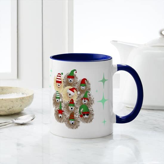 CafePress Hedgehog Holiday Ceramic Coffee Mug, Tea Cup 11 oz