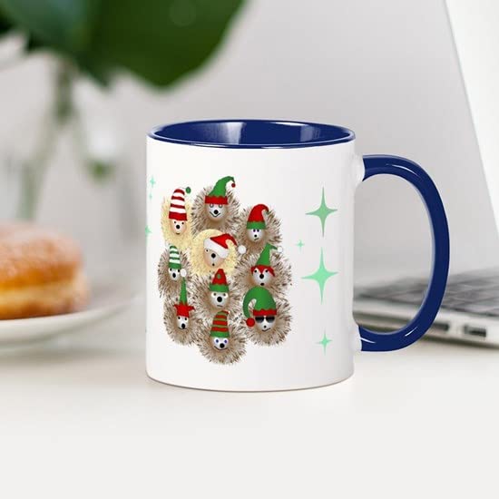 CafePress Hedgehog Holiday Ceramic Coffee Mug, Tea Cup 11 oz