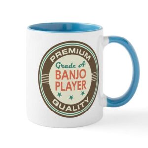 cafepress banjo player vintage mug ceramic coffee mug, tea cup 11 oz