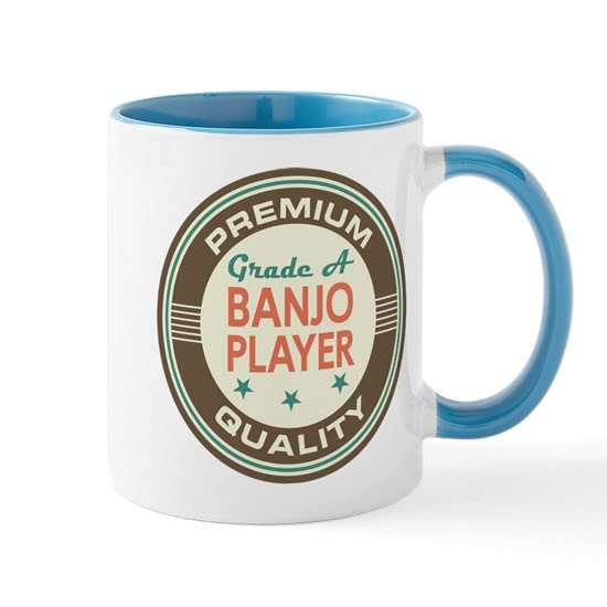 CafePress Banjo Player Vintage Mug Ceramic Coffee Mug, Tea Cup 11 oz