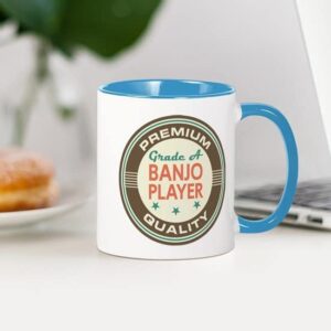 CafePress Banjo Player Vintage Mug Ceramic Coffee Mug, Tea Cup 11 oz