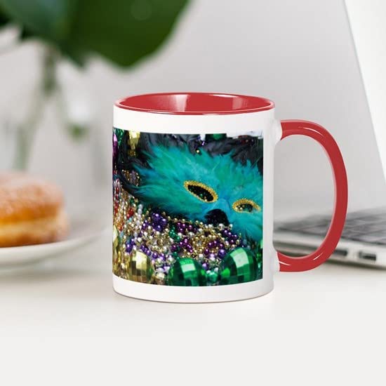 CafePress Carnival Spirit Of Mardi Gras Mugs Ceramic Coffee Mug, Tea Cup 11 oz