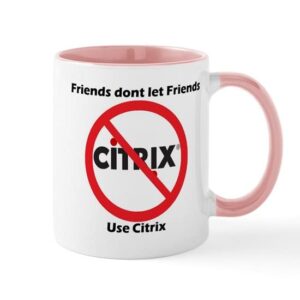 cafepress friends dont use citrix mug ceramic coffee mug, tea cup 11 oz