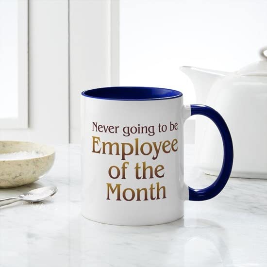 CafePress Employee Of Month Mug Ceramic Coffee Mug, Tea Cup 11 oz