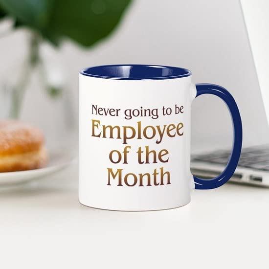 CafePress Employee Of Month Mug Ceramic Coffee Mug, Tea Cup 11 oz