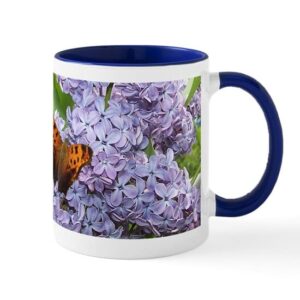 cafepress blue lilac mug ceramic coffee mug, tea cup 11 oz